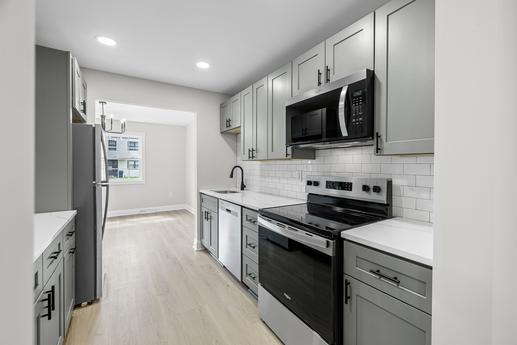 Contemporary galley kitchen renovation