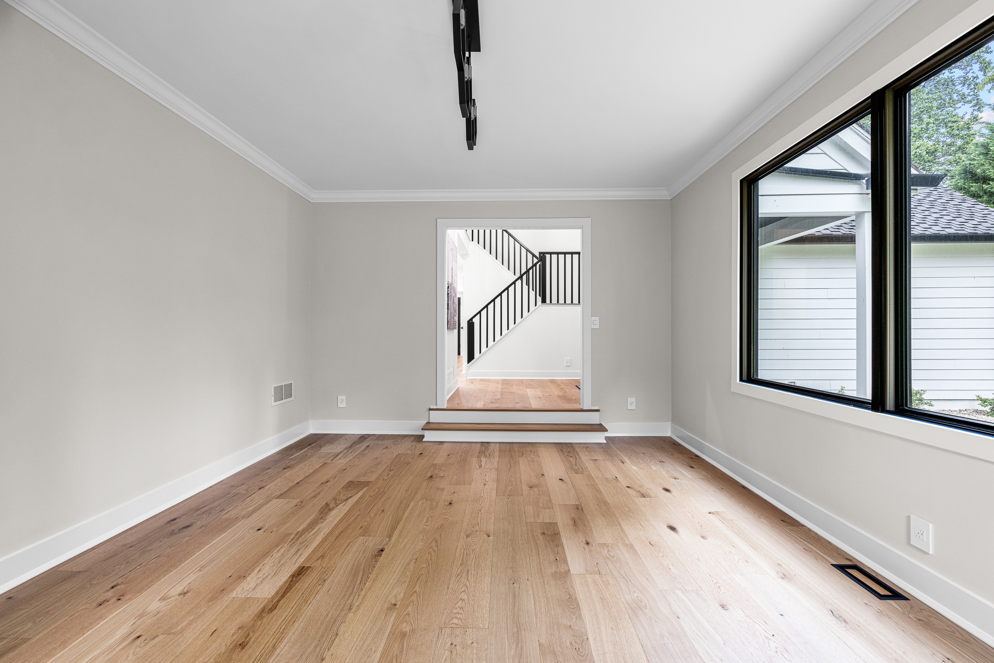 Interior improvement detail with updated finishes