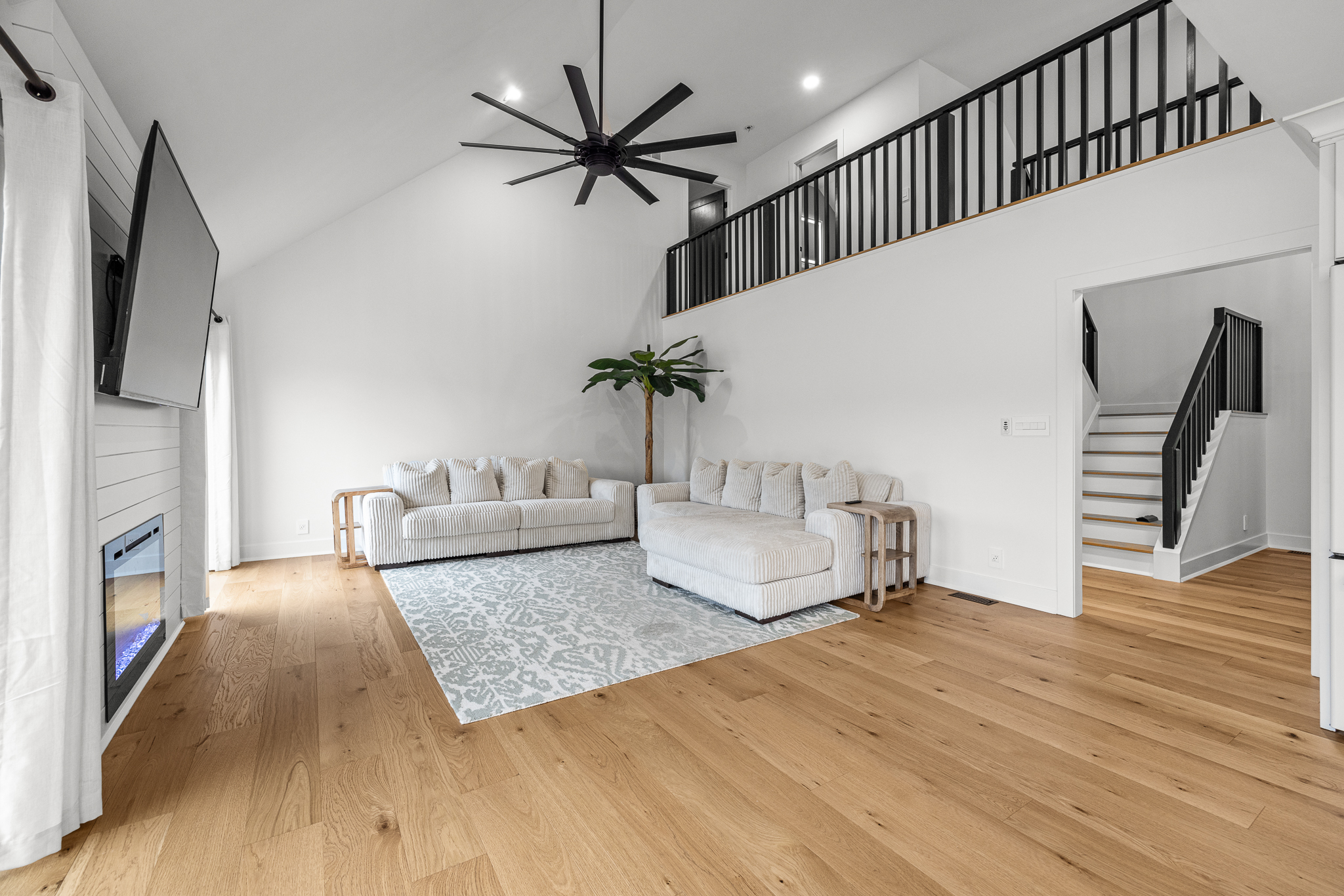 Updated interior space with cohesive finishes