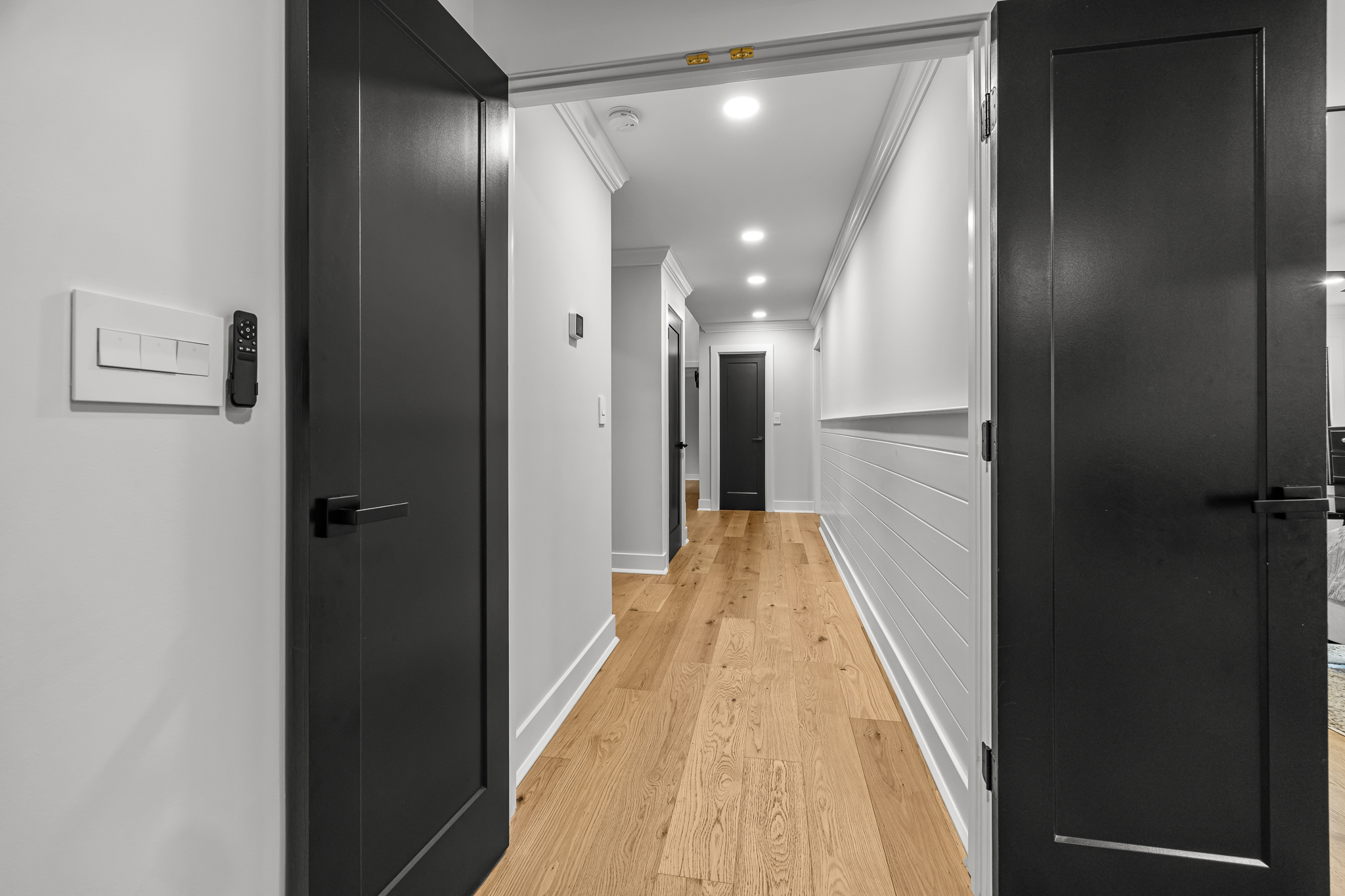 Freshly remodeled interior with bright natural light