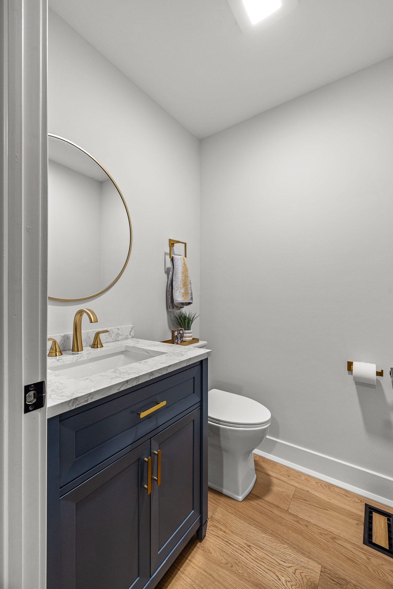 Renovation photo showing updated surfaces and finishes